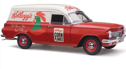 *CLEARANCE* Classic Carlectables 18734 1:18 scale die-cast Holden EH Panel Van, Tastes of Australia no.4 - Kelloggs.