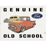 *CLEARANCE* Imprezive YHJ52955B2 Ford 'Genuine Old School' Flat Tin Sign