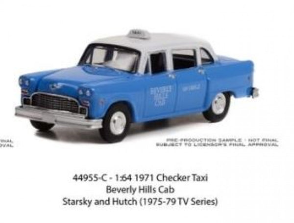 *CLEARANCE* Greenlight Collectables 44955-C "Starsky & Hutch" 1971 Checker Taxi Cab. 1:64 Scale Hollywood Series 2 Special Edition