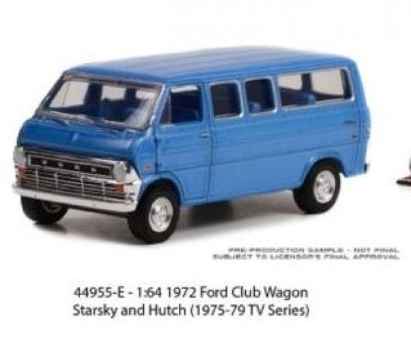 *CLEARANCE* Greenlight Collectables 44955-E "Starsky & Hutch" 1972 Ford Club Wagon. 1:64 Scale Hollywood Series 2 Special Edition