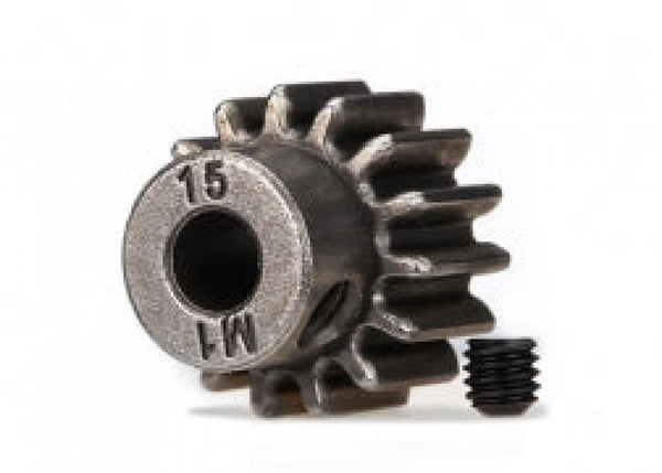 *CLEARANCE* Traxxas 6487X 15T Pinion (fits 5mm shaft) Set Screw (compatible with steel spur gears)