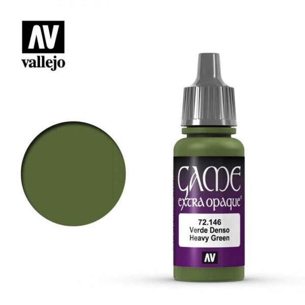 *CLEARANCE* Vallejo 72146 Game Colour Extra Opaque Heavy Green 17 ml Acrylic Paint