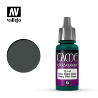 *CLEARANCE* Vallejo 72147 Game Colour Extra Opaque Heavy Blackgreen 17 ml Acrylic Paint