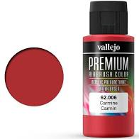 *CLEARANCE* Vallejo 62006 Premium Colour Carmine 60ml Acrylic Airbrush Paint