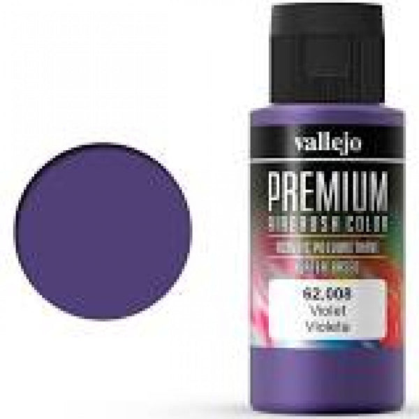 *CLEARANCE* Vallejo 62008 Premium Colour Violet 60ml Acrylic Airbrush Paint