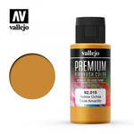 *CLEARANCE* Vallejo 62015 Premium Colour Yellow Ochre 60ml Acrylic Airbrush Paint