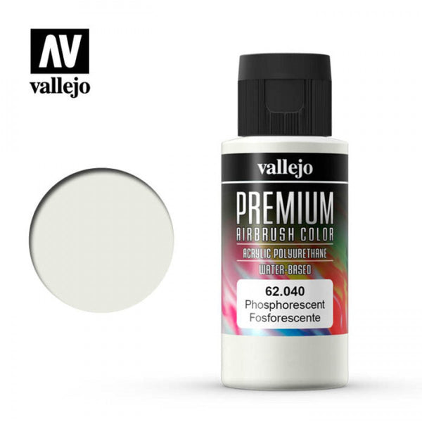 *CLEARANCE* Vallejo 62040 Premium Colour Flourescent Phosphorescent 60ml Acrylic Airbrush Paint