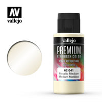 *CLEARANCE* Vallejo 62041 Premium Colour Metallic Medium 60ml Acrylic Airbrush Paint