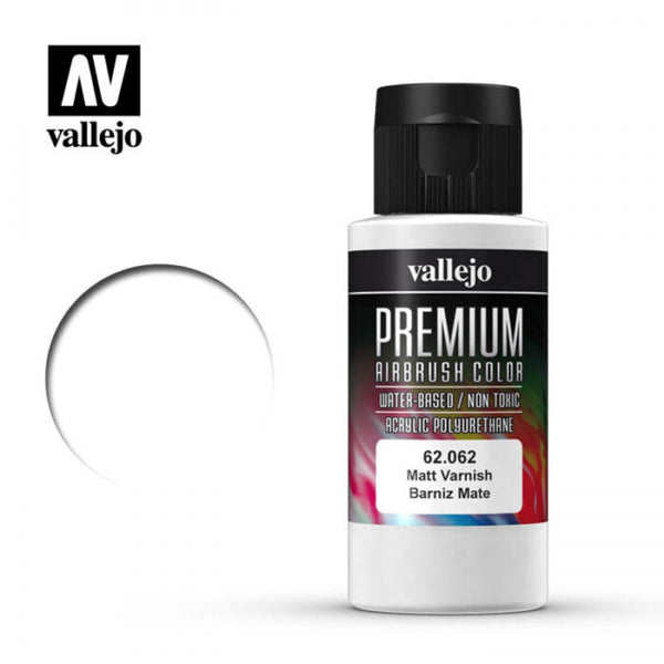*CLEARANCE* Vallejo 62062 Premium Colour Matt Varnish 60ml Acrylic Airbrush Paint