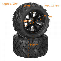 *CLEARANCE* DHK Hobby 0DHK8384-001 Rim and Tyre, pre mounted (2) To Fit Zombie 8E 1/8
