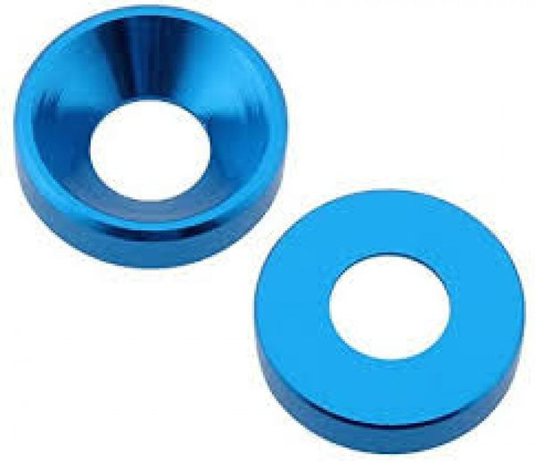 *CLEARANCE* Washer M3 Counter sunk Blue Aluminum