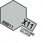 *CLEARANCE* Tamiya Enamel Mini X-11 T80011 Chrome Silver