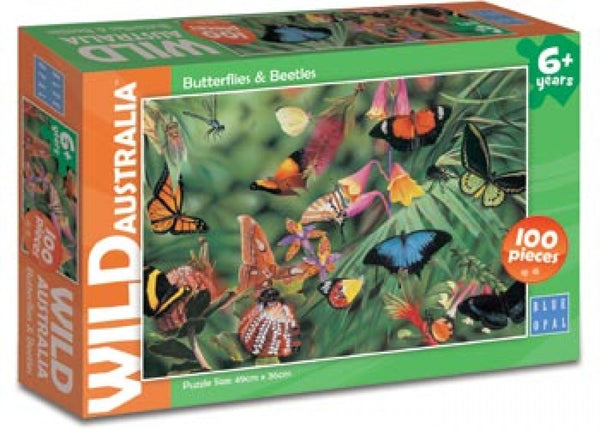 *CLEARANCE* Blue Opal BL01978 - Wild Aust Butterflies & Beetles 100 piece puzzle
