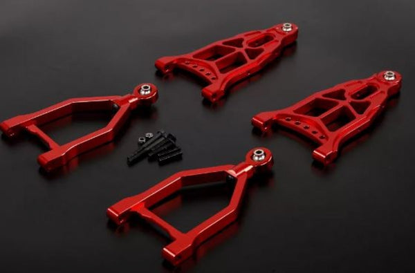 *CLEARANCE* Rovan ROV-85339A Red Aluminium Extended (+25mm) Front Suspension Arm Set